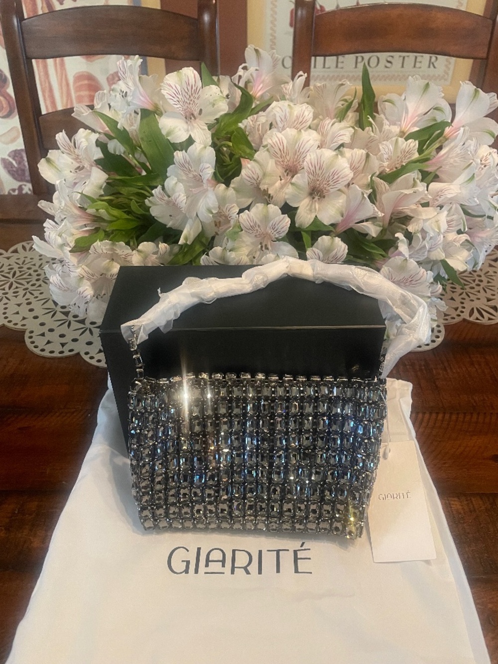STUNNING Giarite "Prismelle" Crystal Handbag
